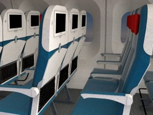 飞机内部 3D 模型