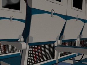 airplane interior 3D 模型