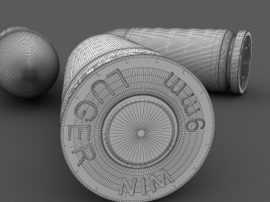 9mm bullet Modello 3D