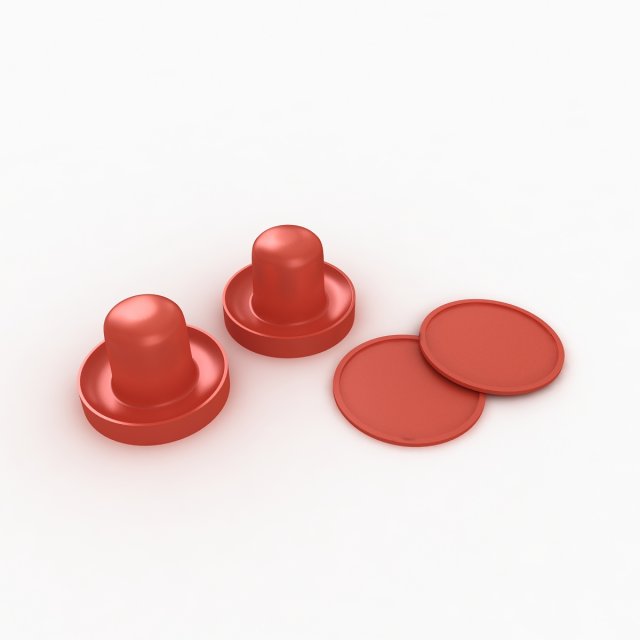 air hockey paddle 3D 모델 .c4d .max .obj .3ds .fbx .stl .blend 