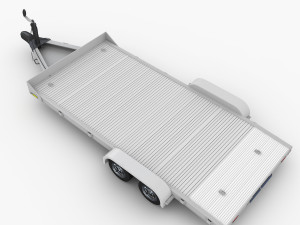 aluminum car trailer Model 3D