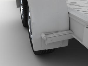 aluminum car trailer Model 3D