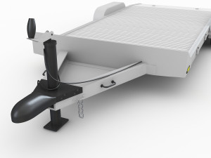 aluminum car trailer Model 3D