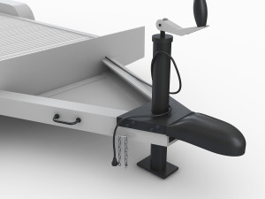 aluminum car trailer Model 3D