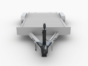 aluminum car trailer Model 3D