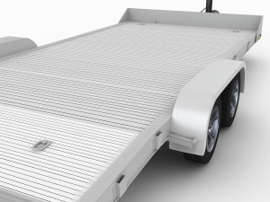 aluminum car trailer Model 3D