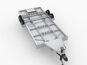 aluminum car trailer Model 3D