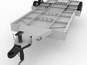rimorchio per auto in alluminio Modello 3D