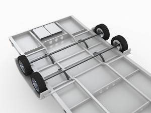 aluminum car trailer Model 3D