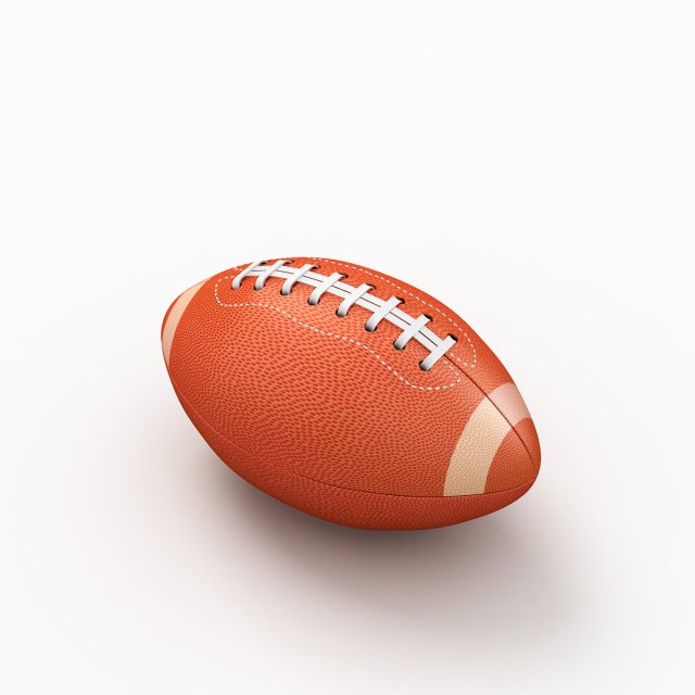 american football Model 3D .c4d .max .obj .3ds .fbx .stl .blend 