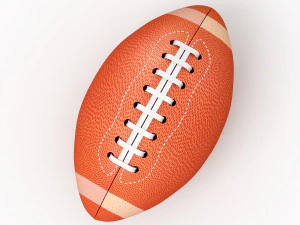 american football 3D Model