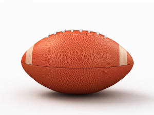 american football Model 3D