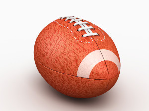 american football Model 3D