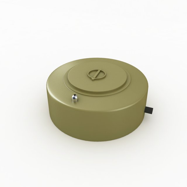 anti tank mines 3D Model .c4d .max .obj .3ds .fbx .stl .blend 