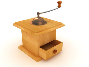 antique coffee grinder 3Dモデル