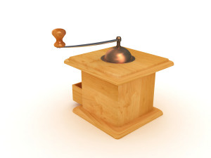 antique coffee grinder 3D Model