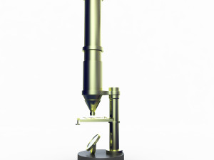 antique microscope Modèle 3D