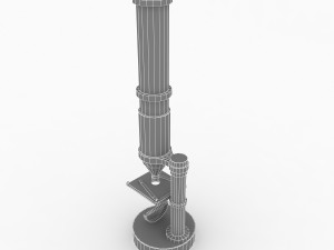 antique microscope 3D Model