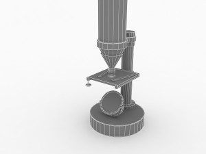antique microscope 3D Model