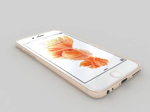 apple iphone 6s gold 3D Model