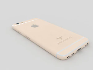 apple iphone 6s gold 3D Model