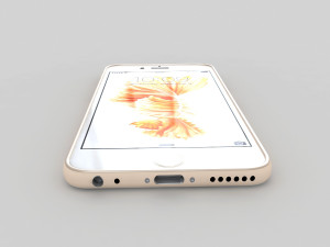apple iphone 6s gold Model 3D