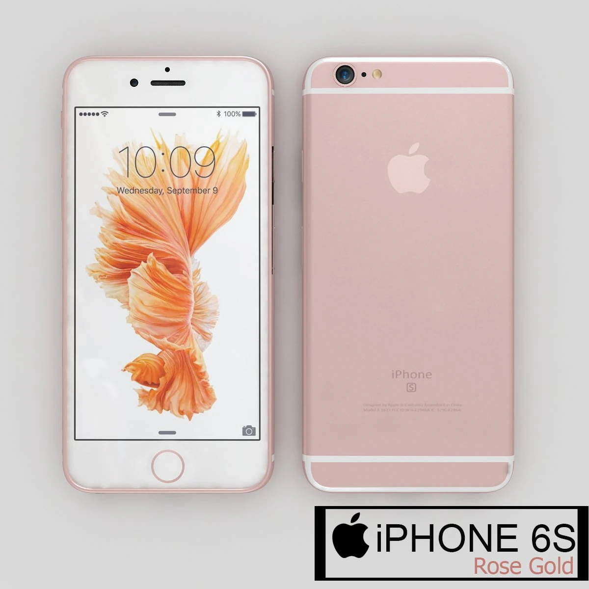 apple iphone 6s rose gold 3D Model .c4d .max .obj .3ds .fbx .stl .blend