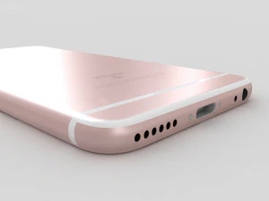 apple iphone 6s rose gold 3D Model