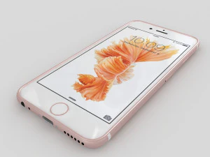 apple iphone 6s rose gold 3D Model