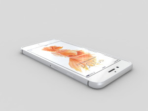apple iphone 6s silver 3D 모델