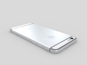 apple iphone 6s silver 3D 모델