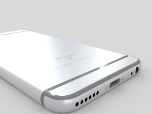apple iphone 6s silver 3D Model