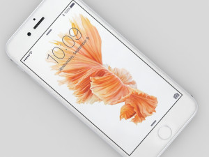 apple iphone 6s silver 3D 모델