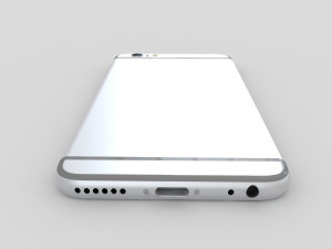 apple iphone 6s silver 3D 모델