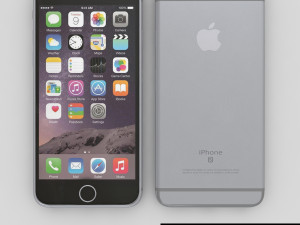 apple iphone 6s space gray 3D Model