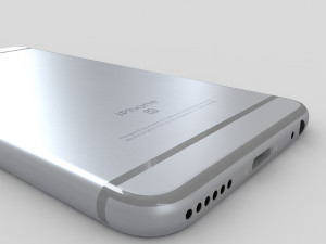 apple iphone 6s space gray 3D Model