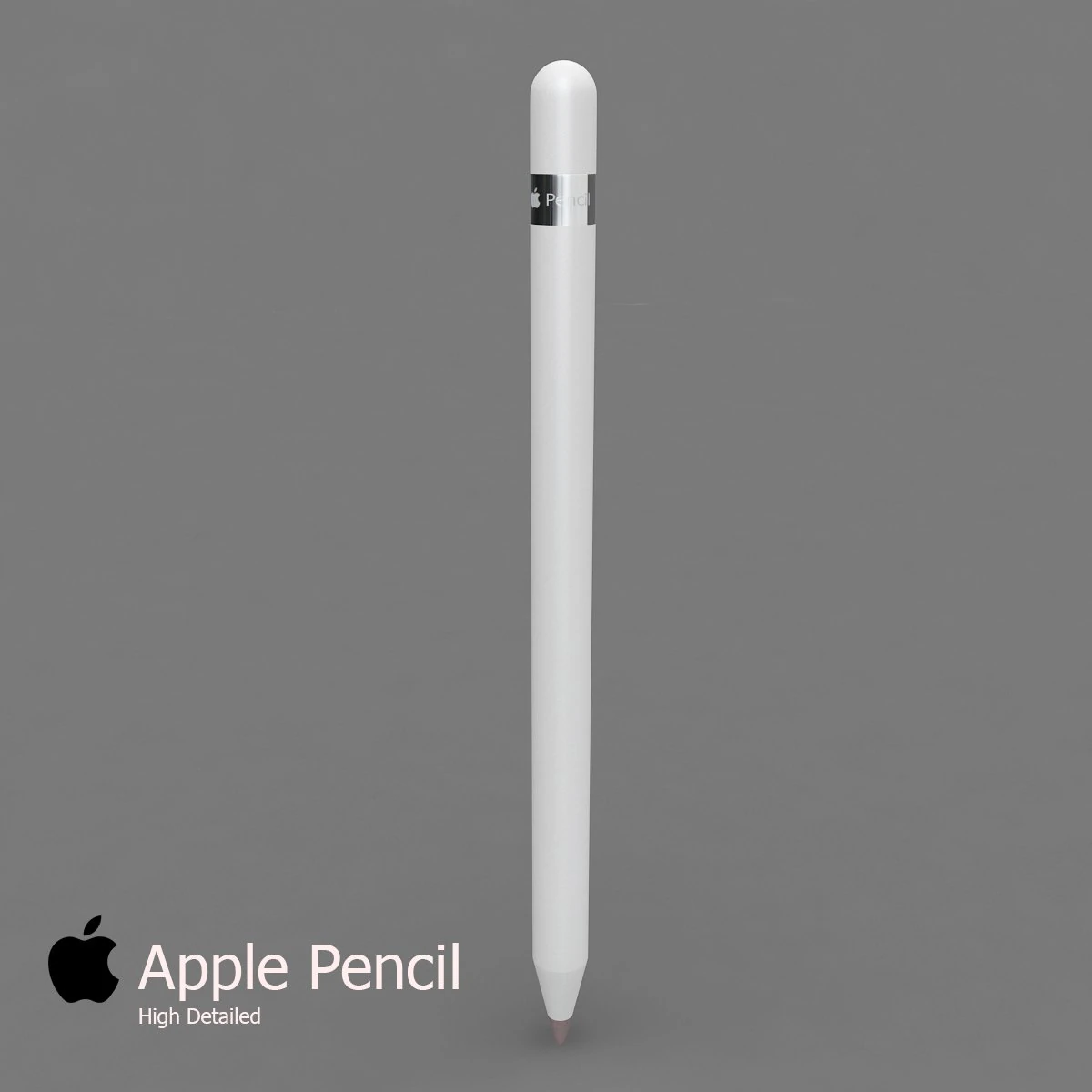apple pencil 3D Model .c4d .max .obj .3ds .fbx .stl .blend 