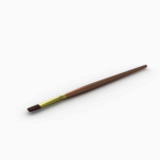 artist brush 3D Модель .c4d .max .obj .3ds .fbx .stl .blend 