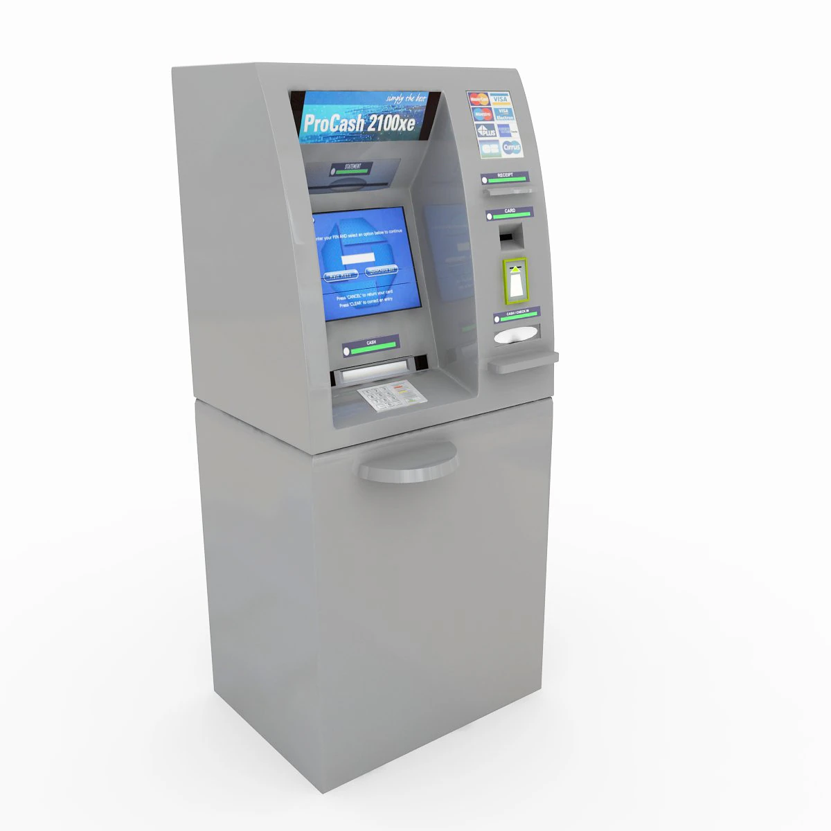 atm machine 3D Model .c4d .max .obj .3ds .fbx .stl .blend 