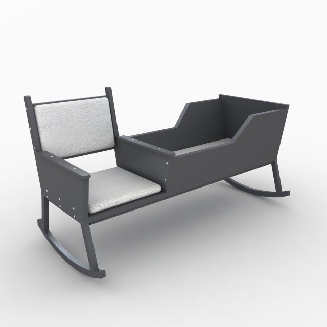 baby cradle 3D 모델 .c4d .max .obj .3ds .fbx .stl .blend 