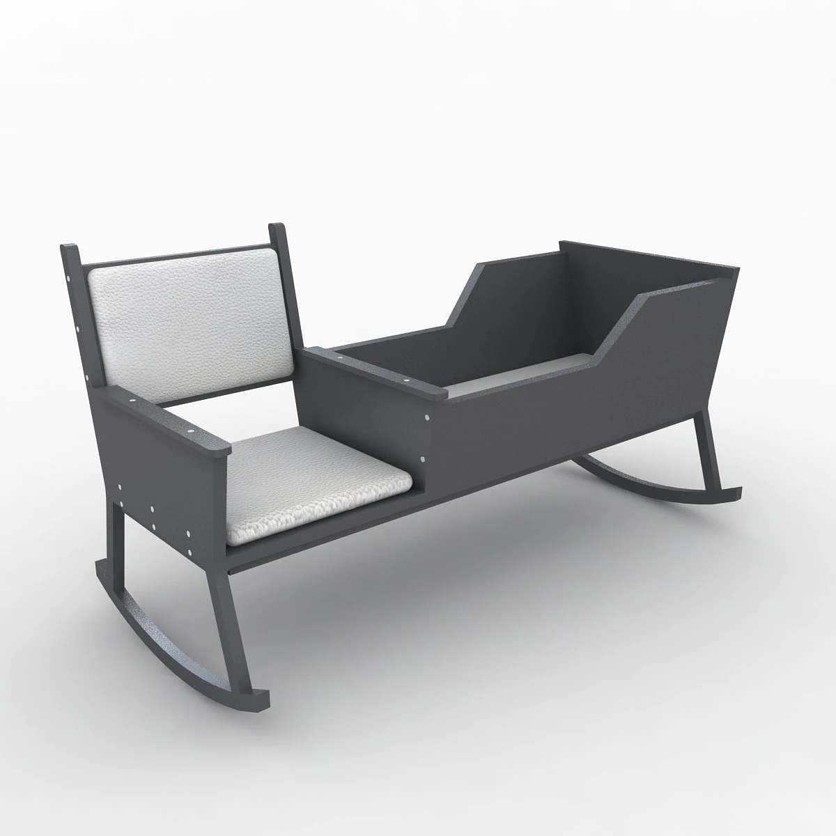 baby cradle 3D Model .c4d .max .obj .3ds .fbx .stl .blend 