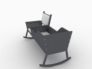 baby cradle 3D 모델