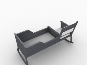 baby cradle 3D 모델