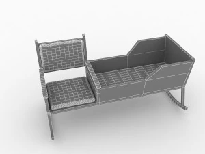 baby cradle 3D Model