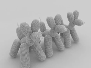 balloon poodle 3D Model