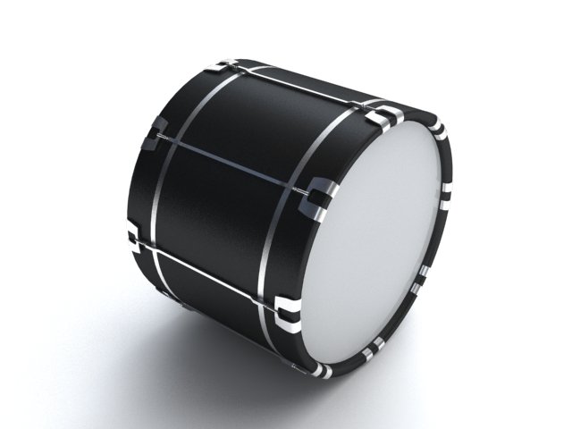 bass drum 3D मॉडल .c4d .max .obj .3ds .fbx .stl .blend 