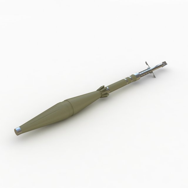 bazooka Model 3D .c4d .max .obj .3ds .fbx .stl .blend 