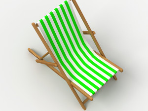 beach chair 3D Модель