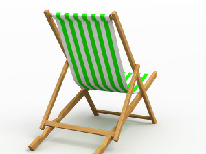 beach chair 3D Модель