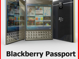 blackberry passport 3D Model